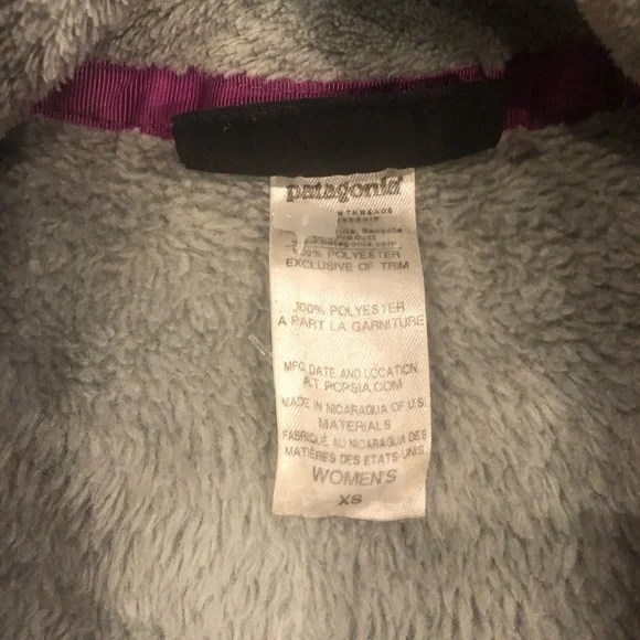 Patagonia Re-Tool Snap-T Pullover Gray/purple Size XS - Picture 3 of 5